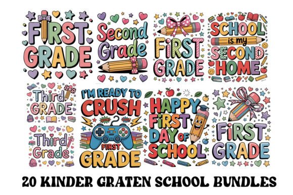 20 Back to School, Kinder Gartan Graphic
