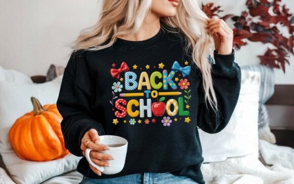 3D Back to School T-shirt Design PNG