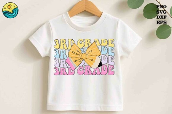 3rd Grade Pencil Bow SVG, Back to School