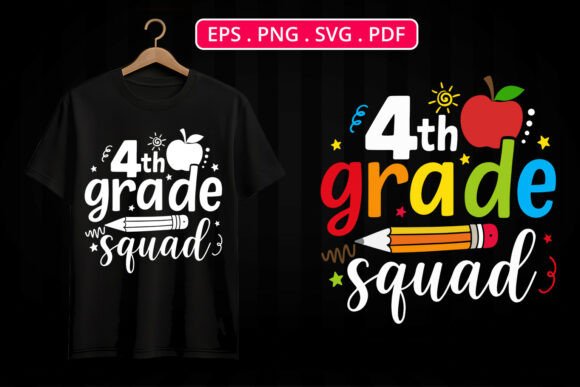 4th Grade Squad Back to School Teacher Graphics