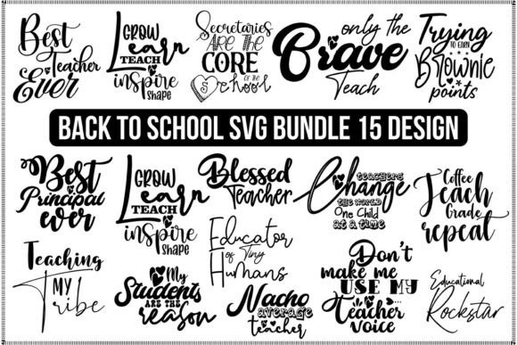 Back to School Bundle, Reading Book SVG