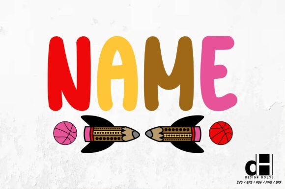 Back to School Name SVG PNG