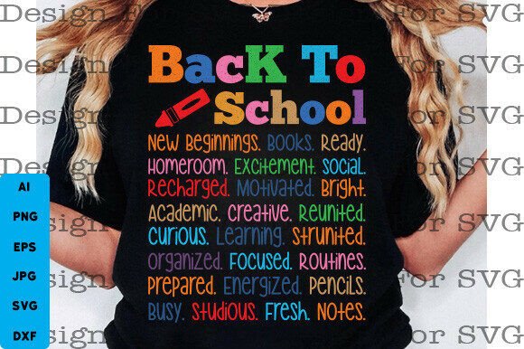 Back to School Words Svg Png Teacher Svg Graphics