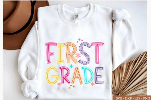 First Grade SVG, Back to School PNG