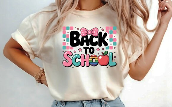 Pastel Back to School T-shirt Design SVG