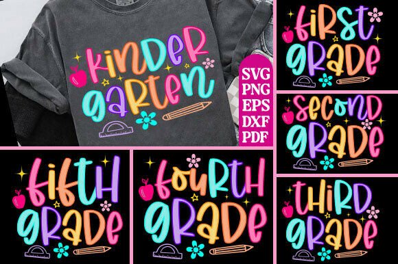 Preppy Back to School Bundle Png Teacher