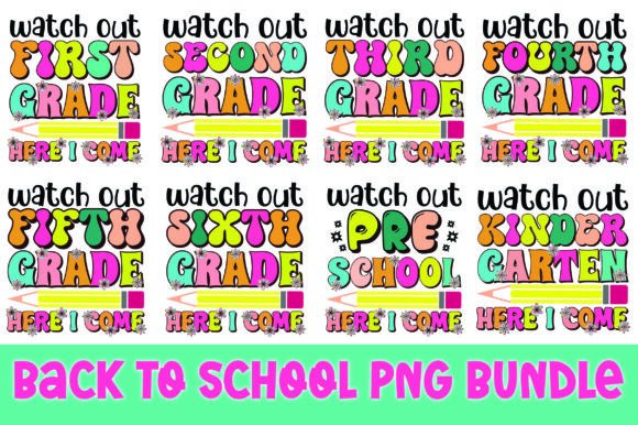 Preppy Back to School PNG Bundle