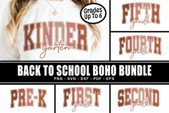 Preppy Back to School PNG SVG Bundle