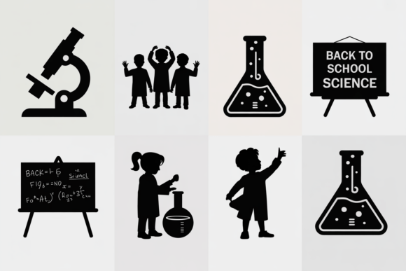 Science Icons for Back to School