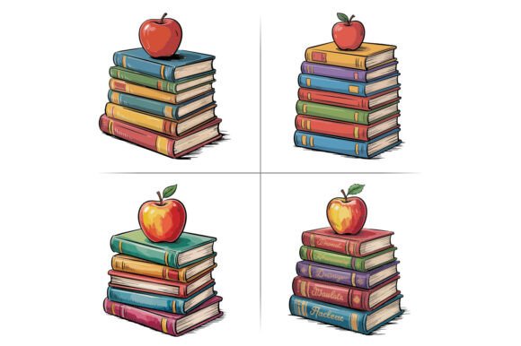 Teacher Apple Back to School PNG Clipart